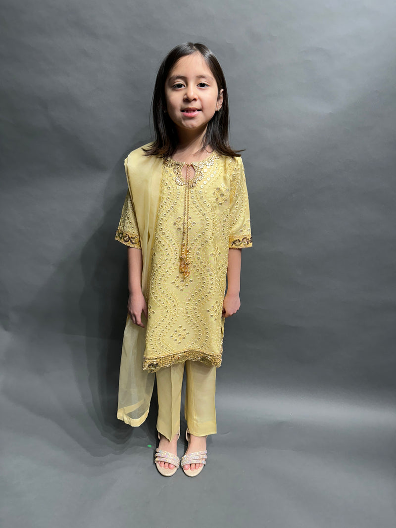 Gul Kids 3 Piece Stitched Suit