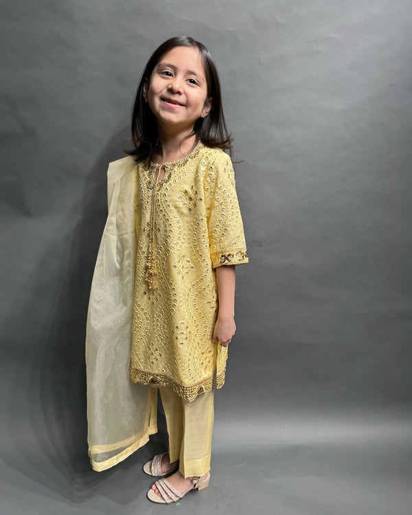 Gul Kids 3 Piece Stitched Suit